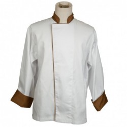 bi-color long-sleeved chef...